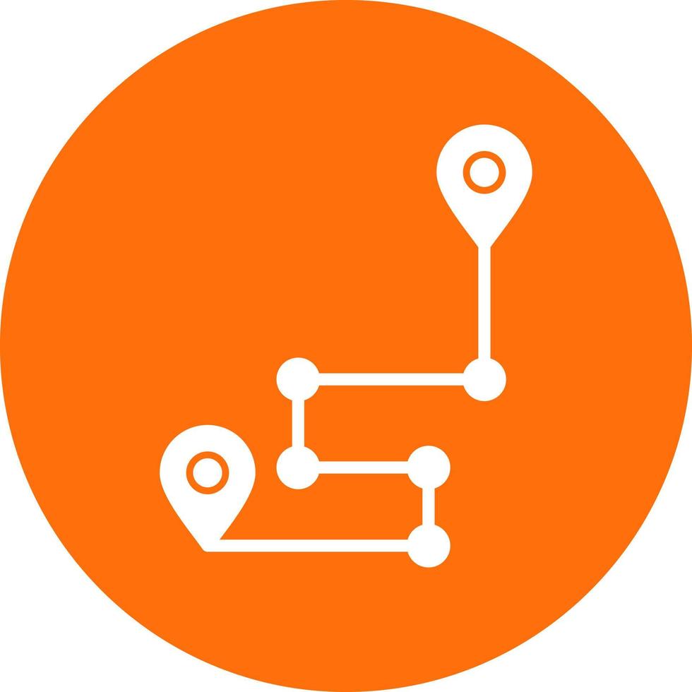 Route Vector Icon Design