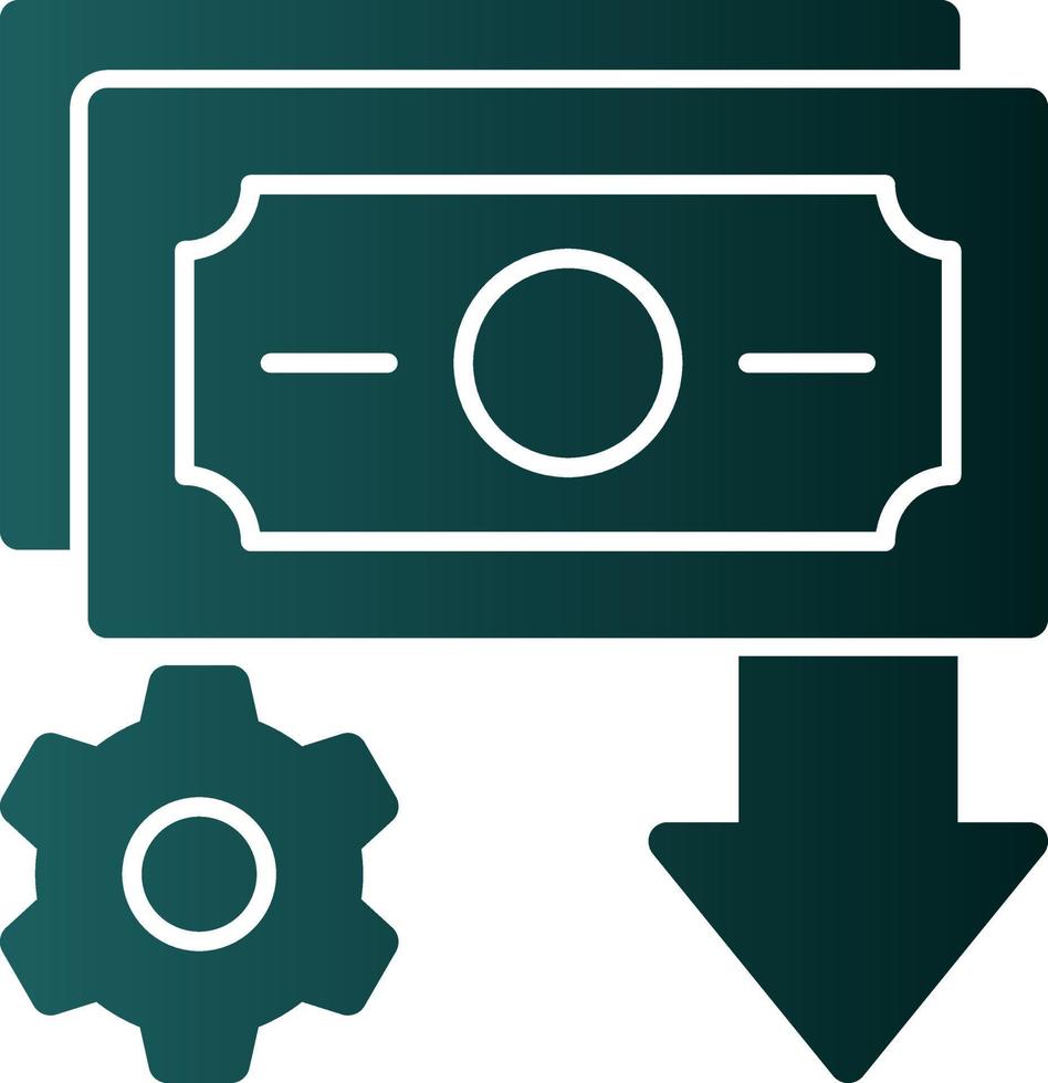 Income Settings Vector Icon Design