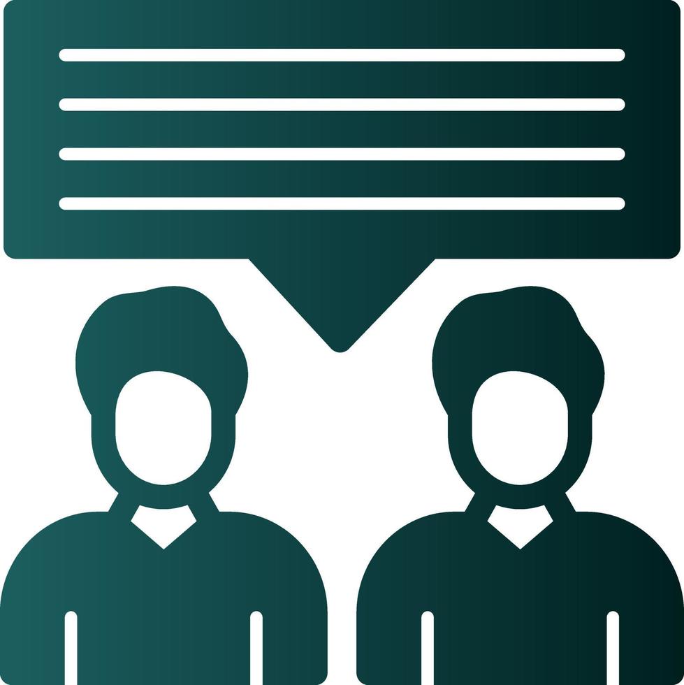 Discussion Vector Icon Design