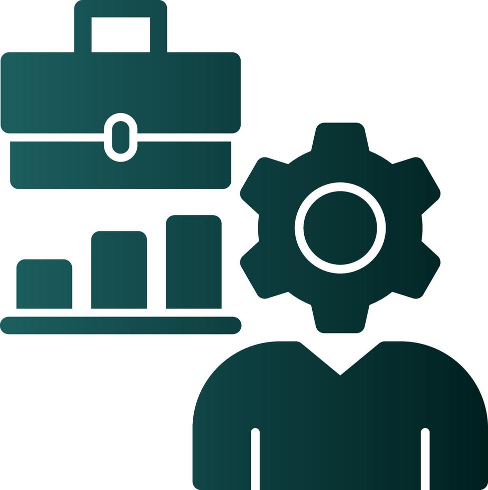 Hard At Work Vector Icon Design