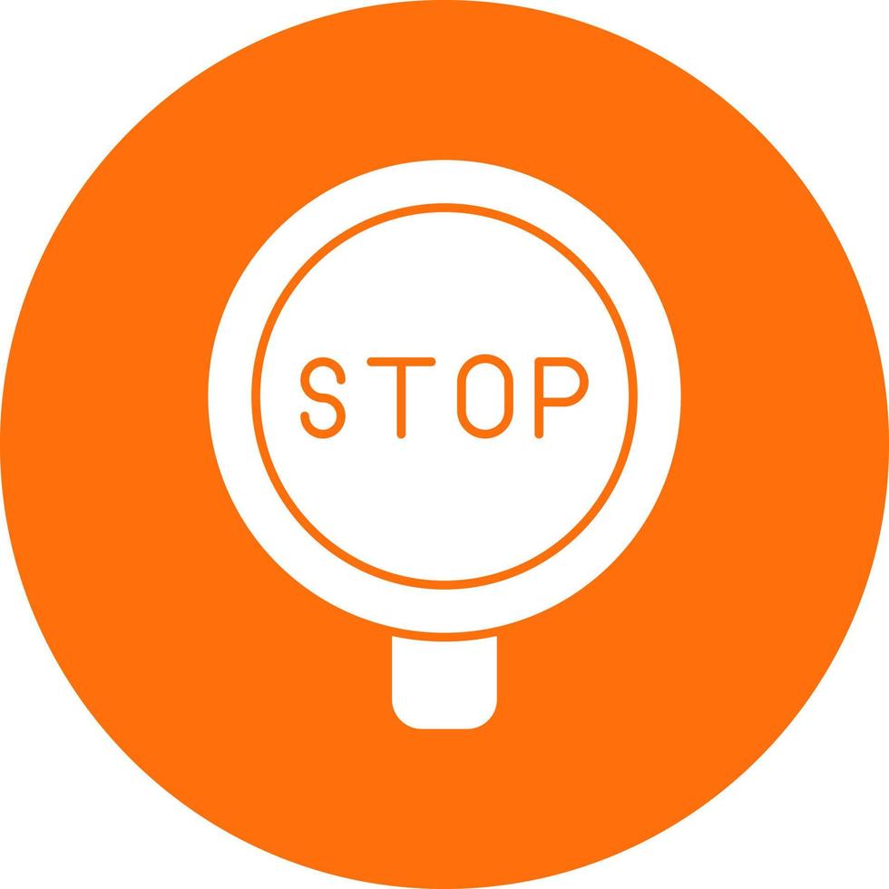 Stop Sign Vector Icon Design