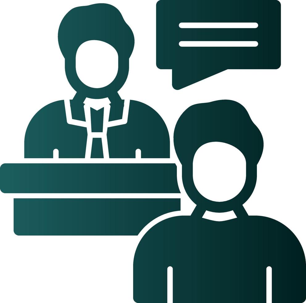 Client Meeting Vector Icon Design