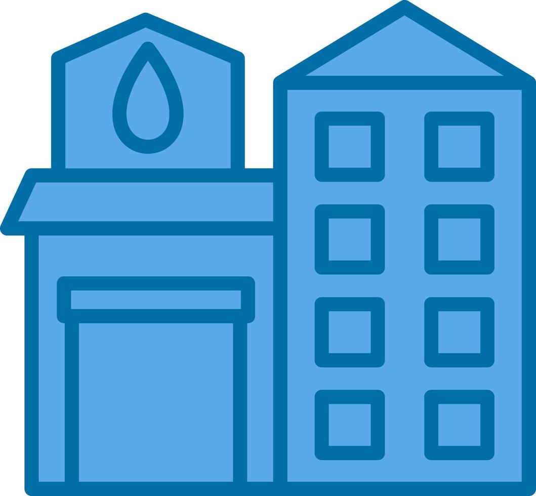 Fire Station Vector Icon Design