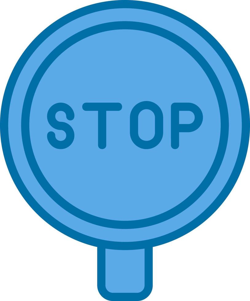 diseño de icono de vector de señal de stop