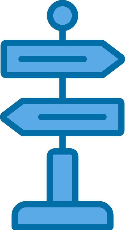 Directional Sign Vector Icon Design