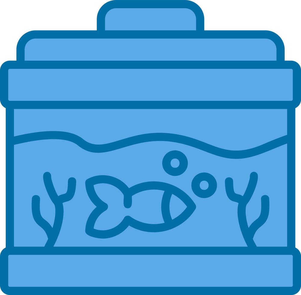 Fish Tank Vector Icon Design