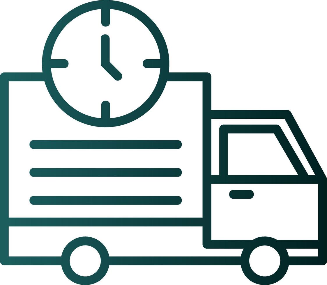 Delivery Time Vector Icon Design