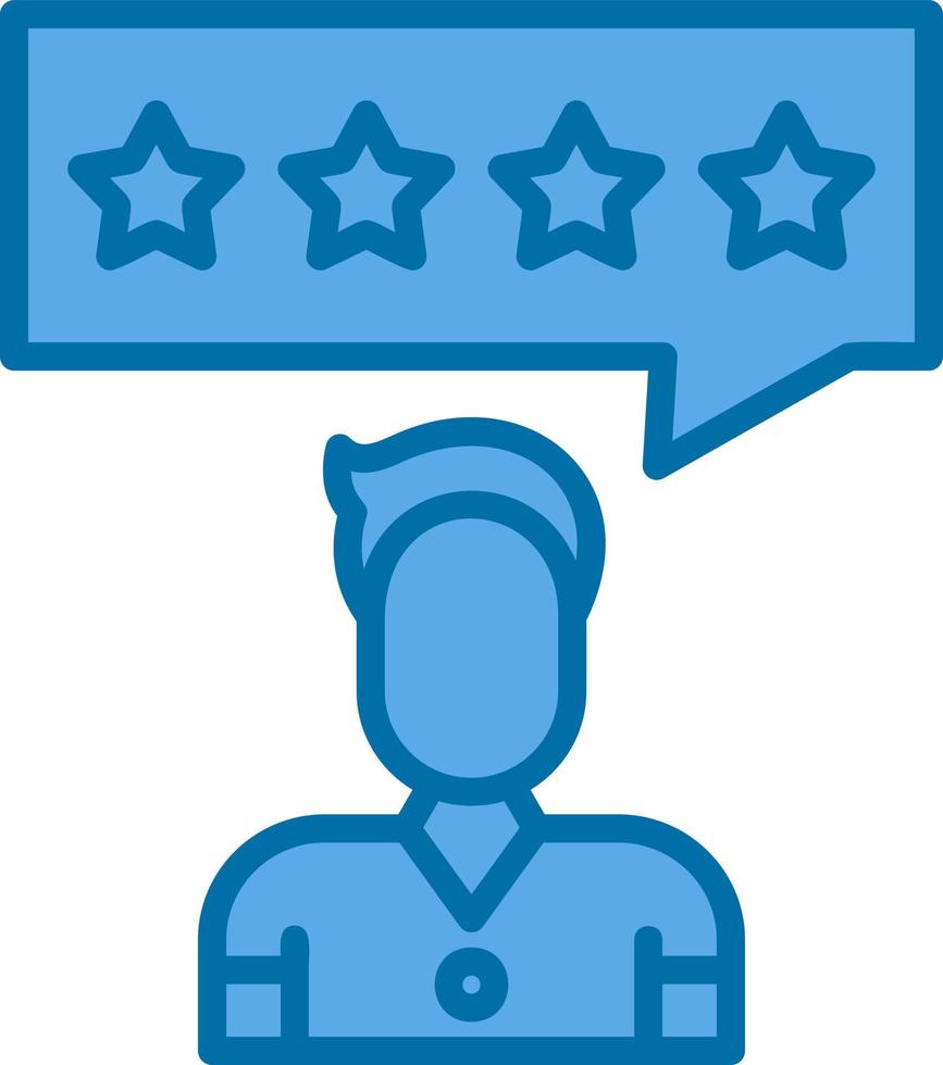 Customer Review Vector Icon Design