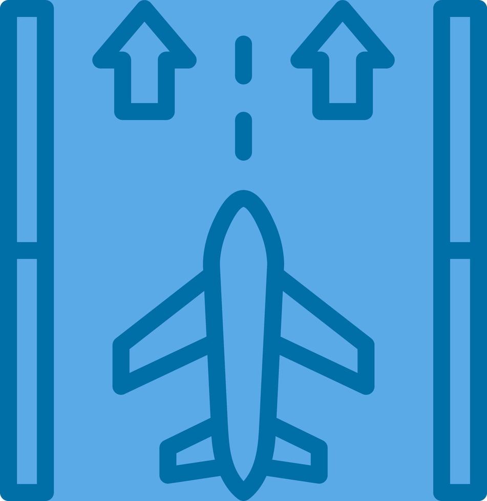 Runway Vector Icon Design