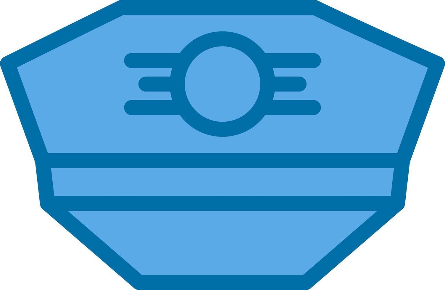 Pilot Hat Vector Icon Design
