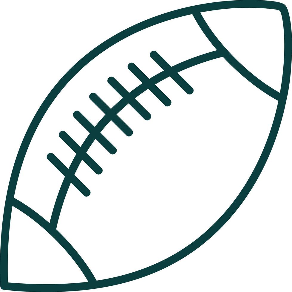 Rugby Vector Icon Design