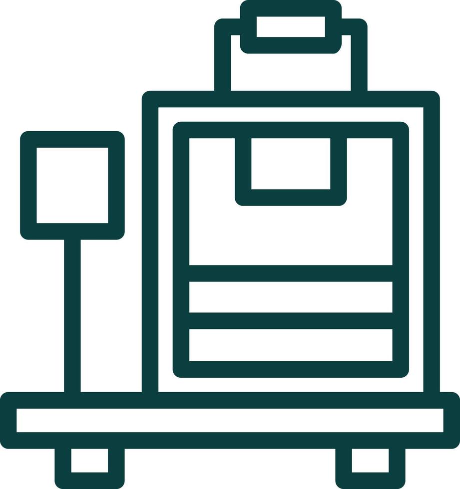Luggage Scale Vector Icon Design