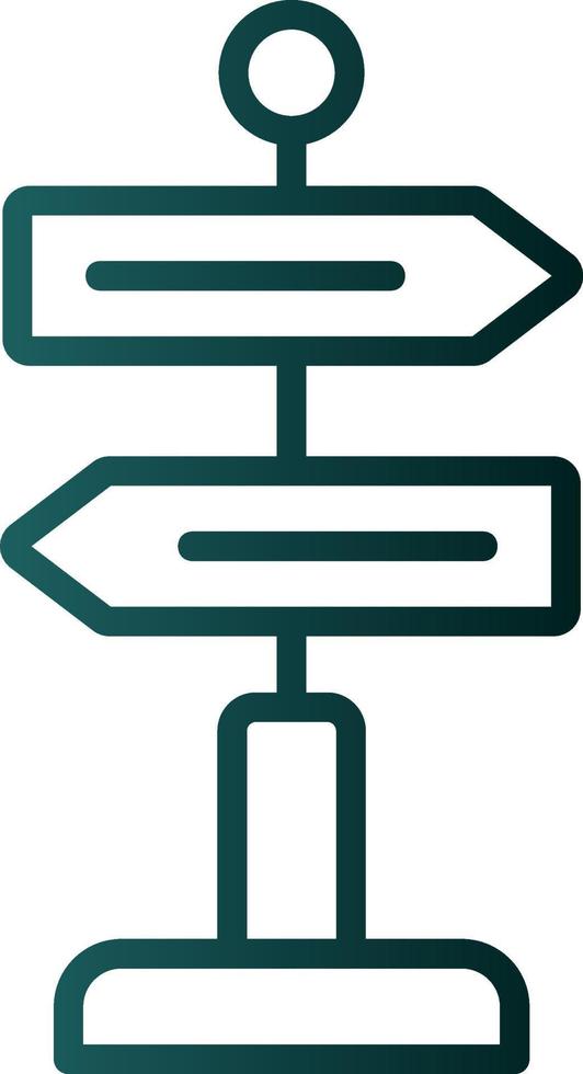 Directional Sign Vector Icon Design