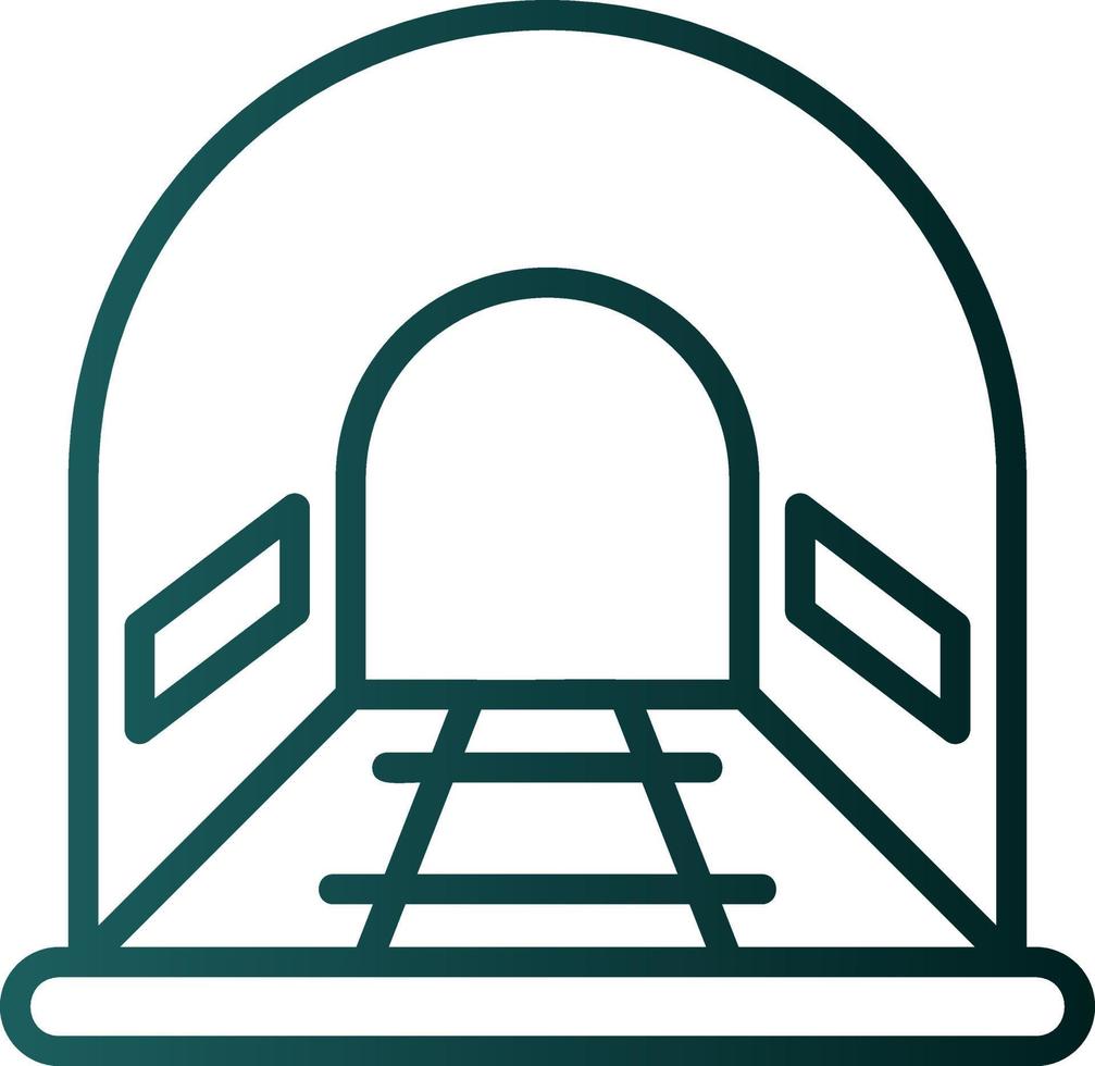 diseño de icono de vector de túnel