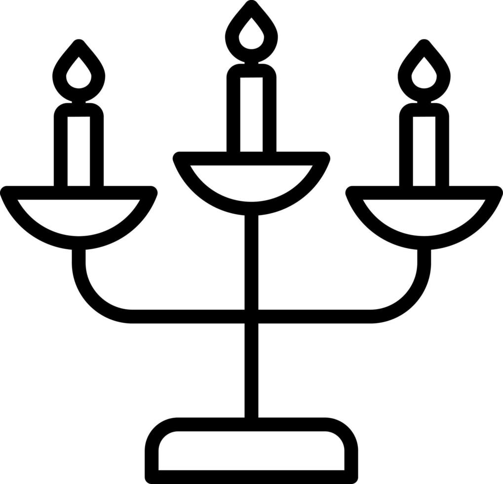 Candelabra Vector Icon Design