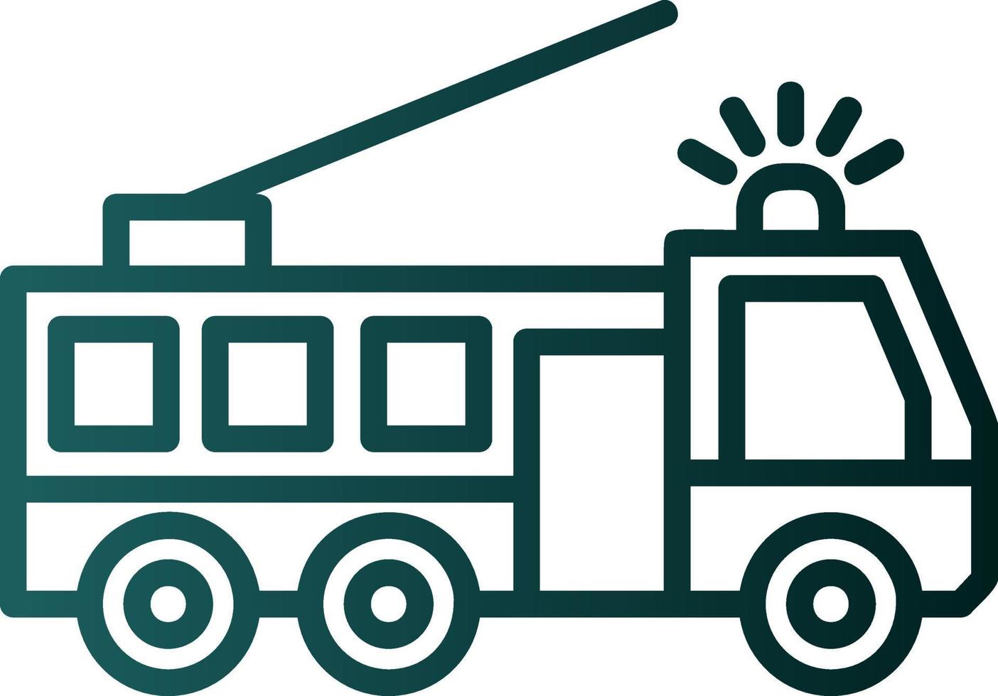 Fire Truck Vector Icon Design