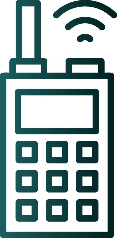 diseño de icono de vector de walkie talkie