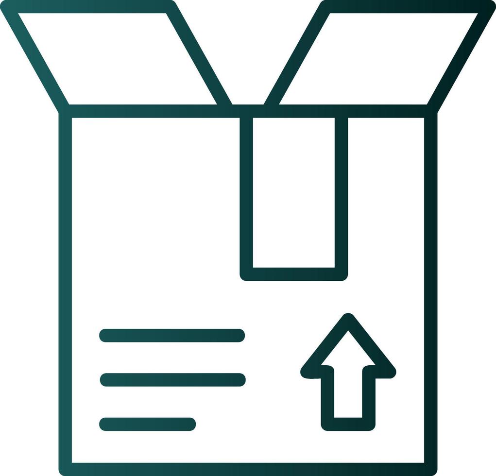 Open Box Vector Icon Design