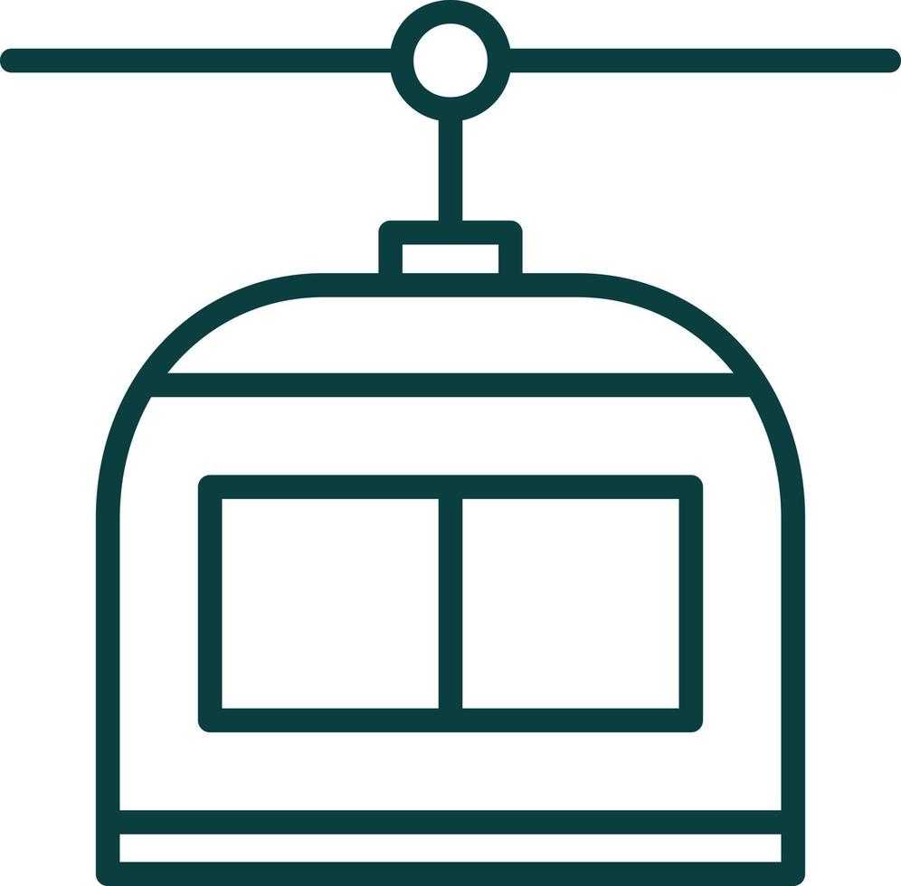 Chairlift Vector Icon Design