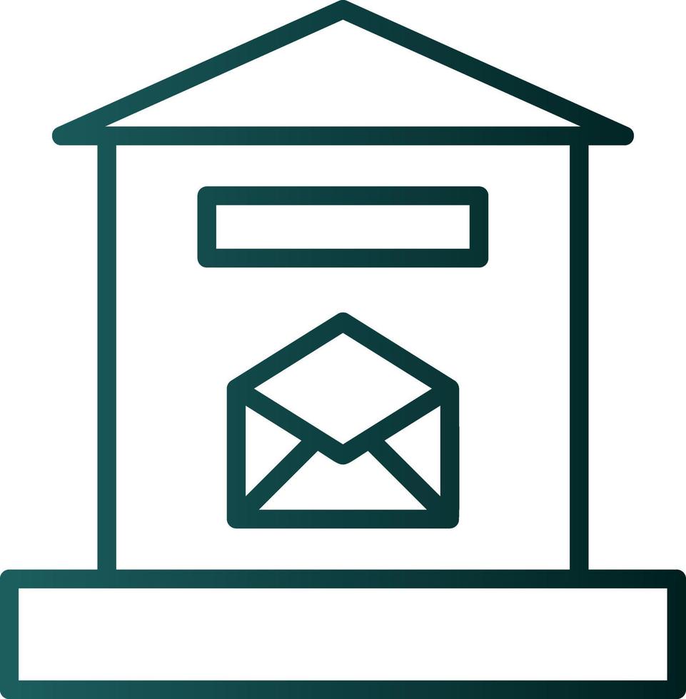 Letter Box Vector Icon Design