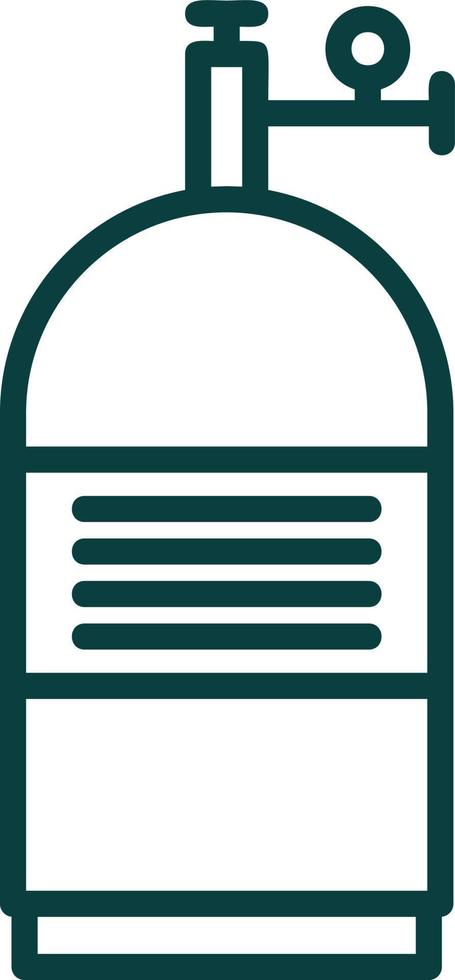 Oxygen Tank Vector Icon Design