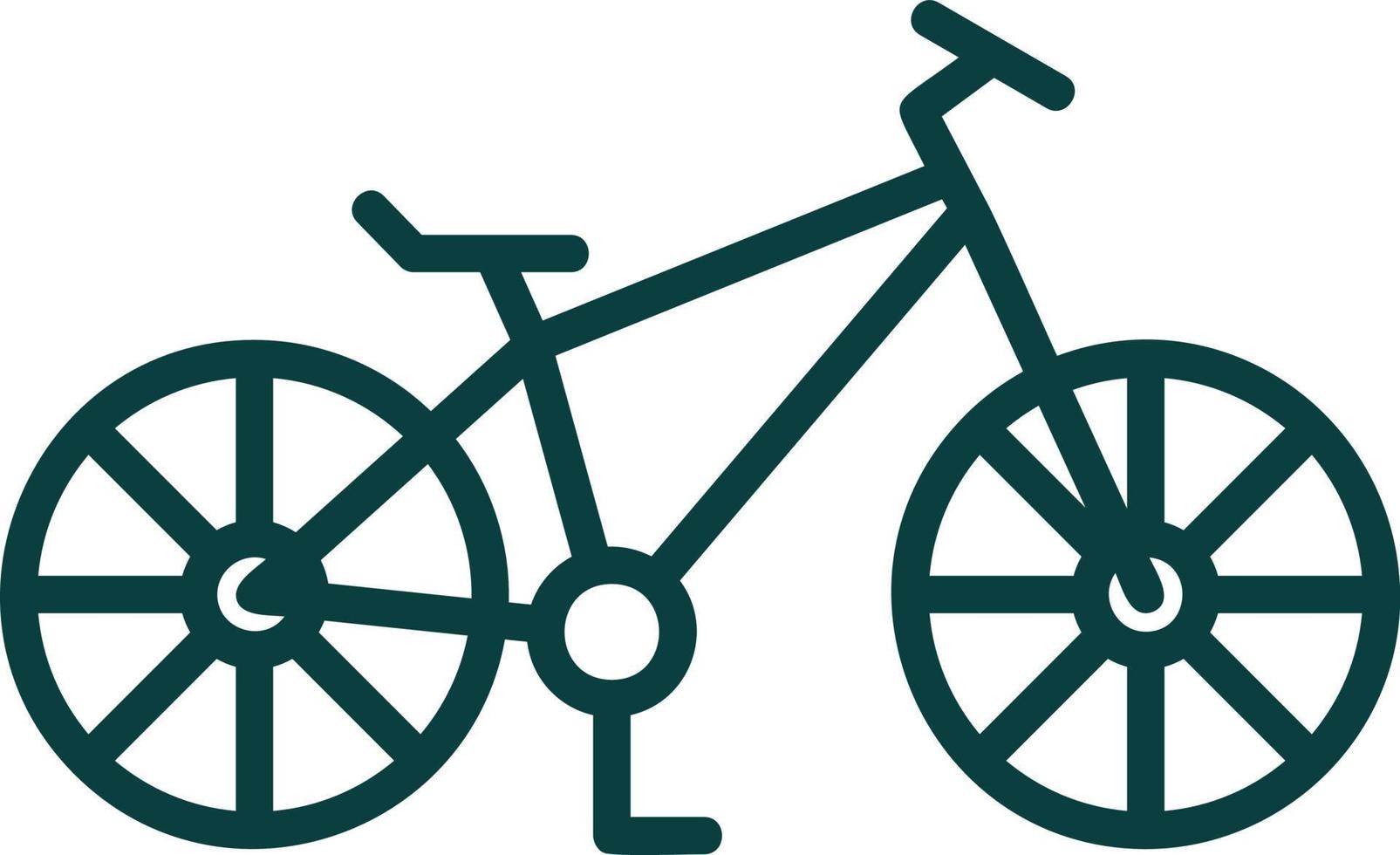 diseño de icono de vector de bicicleta de montaña