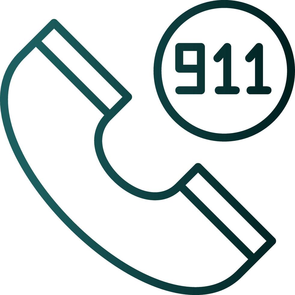 911 diseño de icono de vector