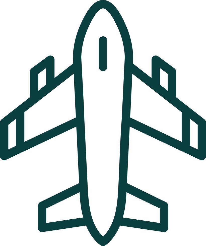 diseño de icono de vector de avión