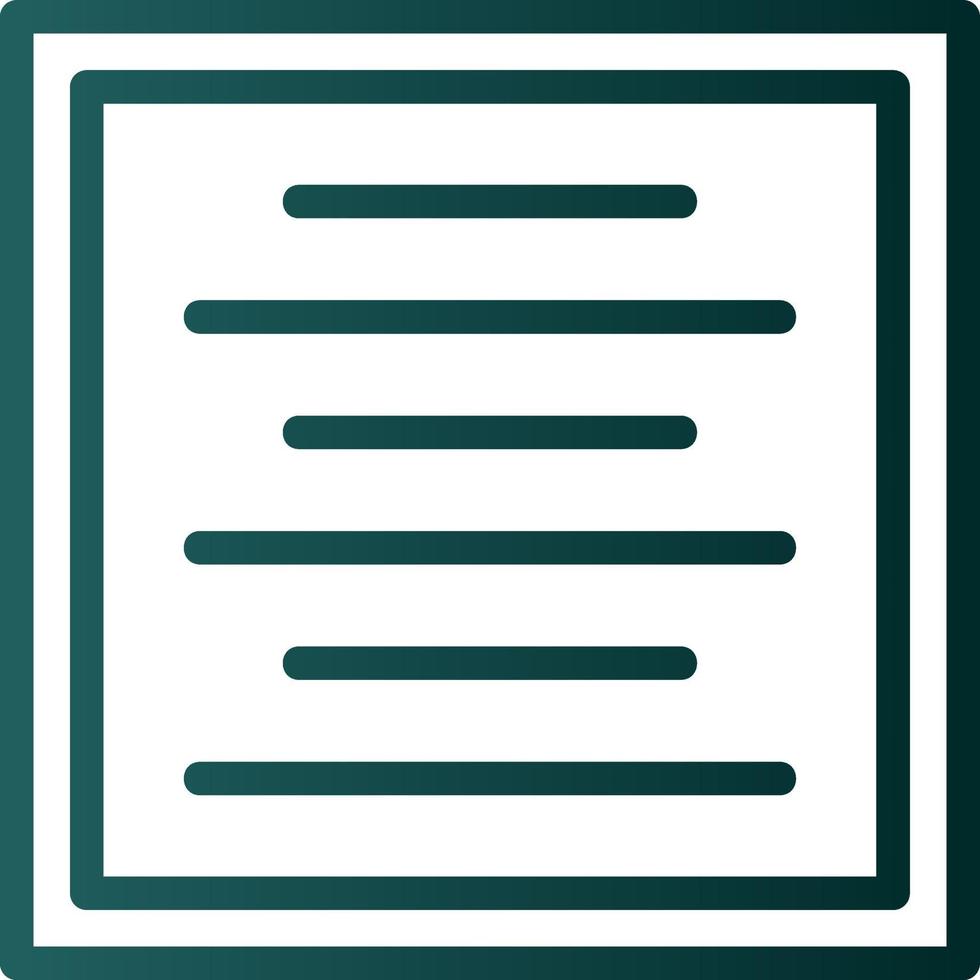 Center Alignment Vector Icon Design