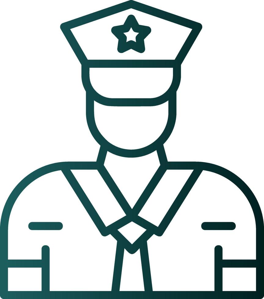 Security Guard Vector Icon Design