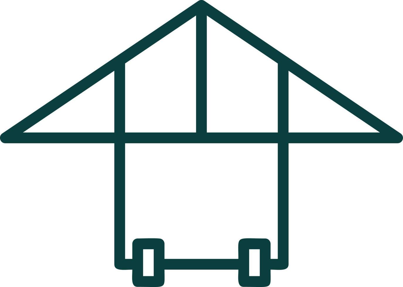 Hang Gliding Vector Icon Design
