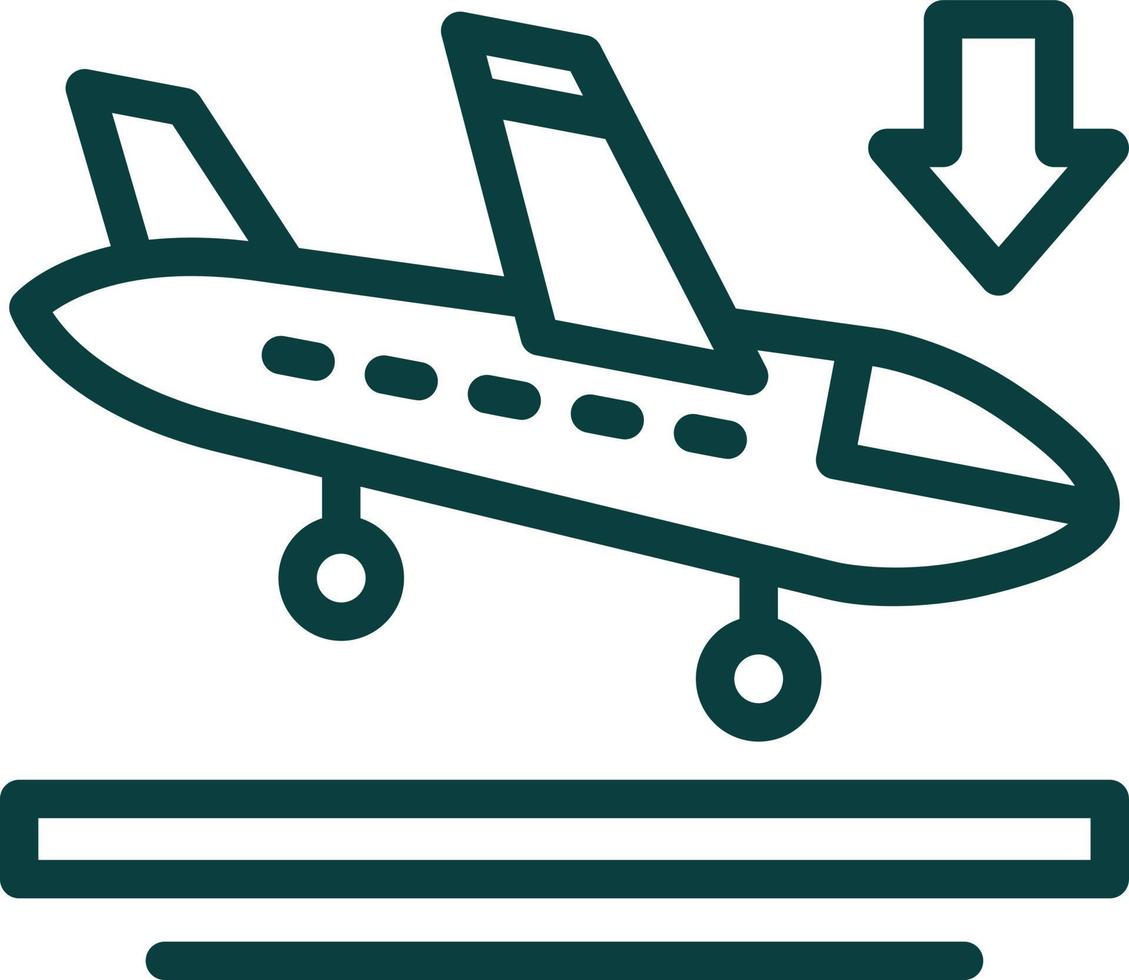 Landing Vector Icon Design