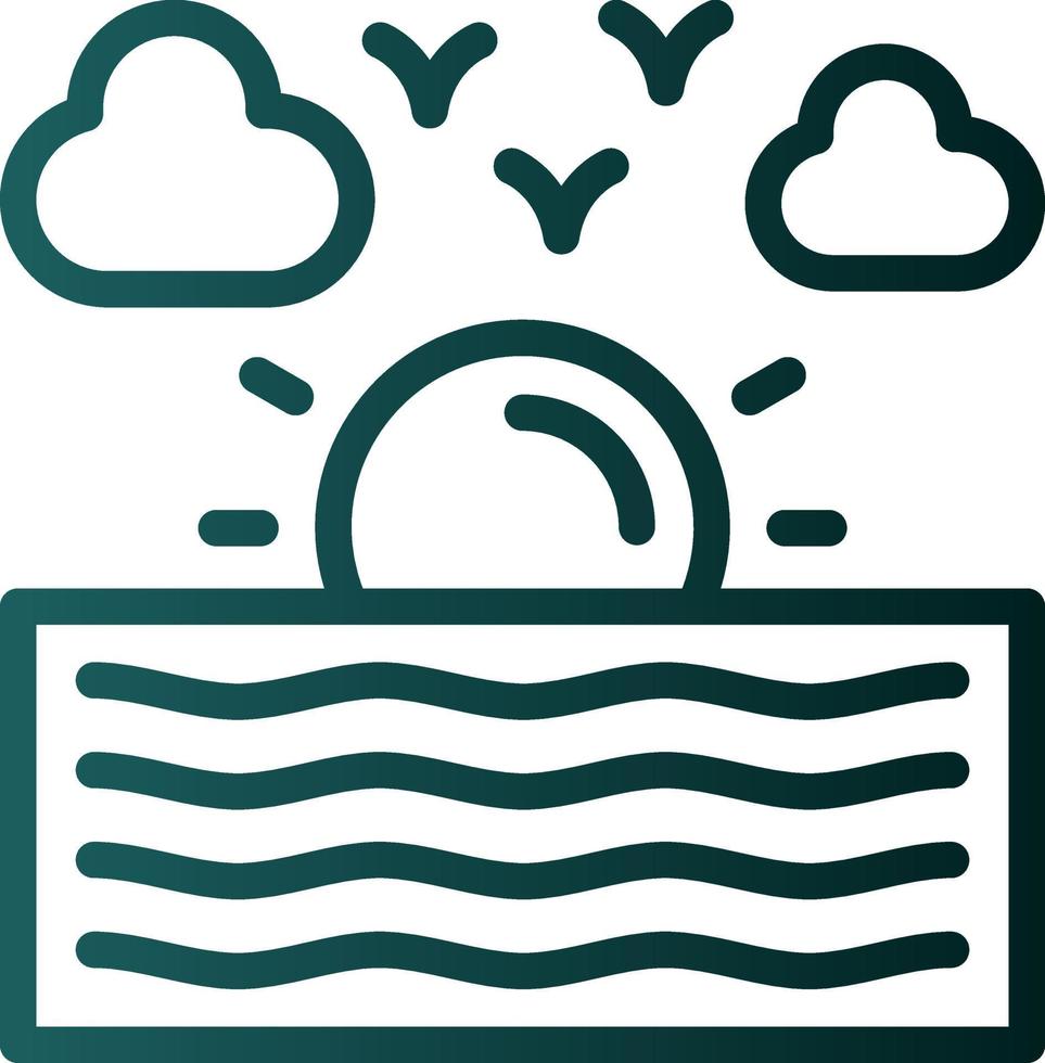 River Vector Icon Design
