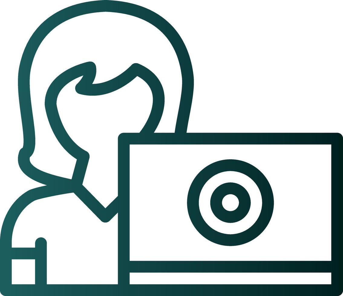 Girl Vector Icon Design