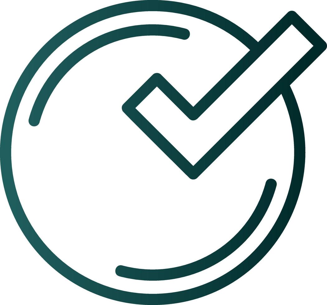 Checked Vector Icon Design