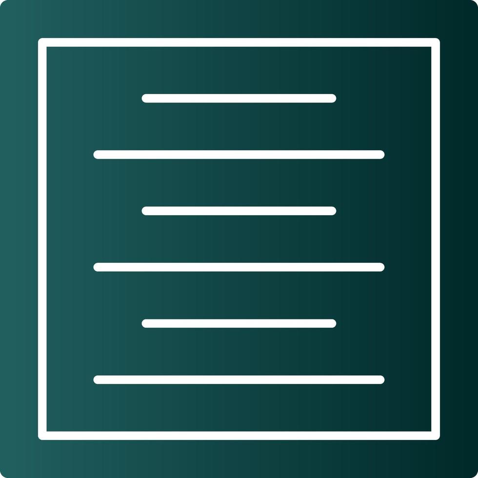Center Alignment Vector Icon Design