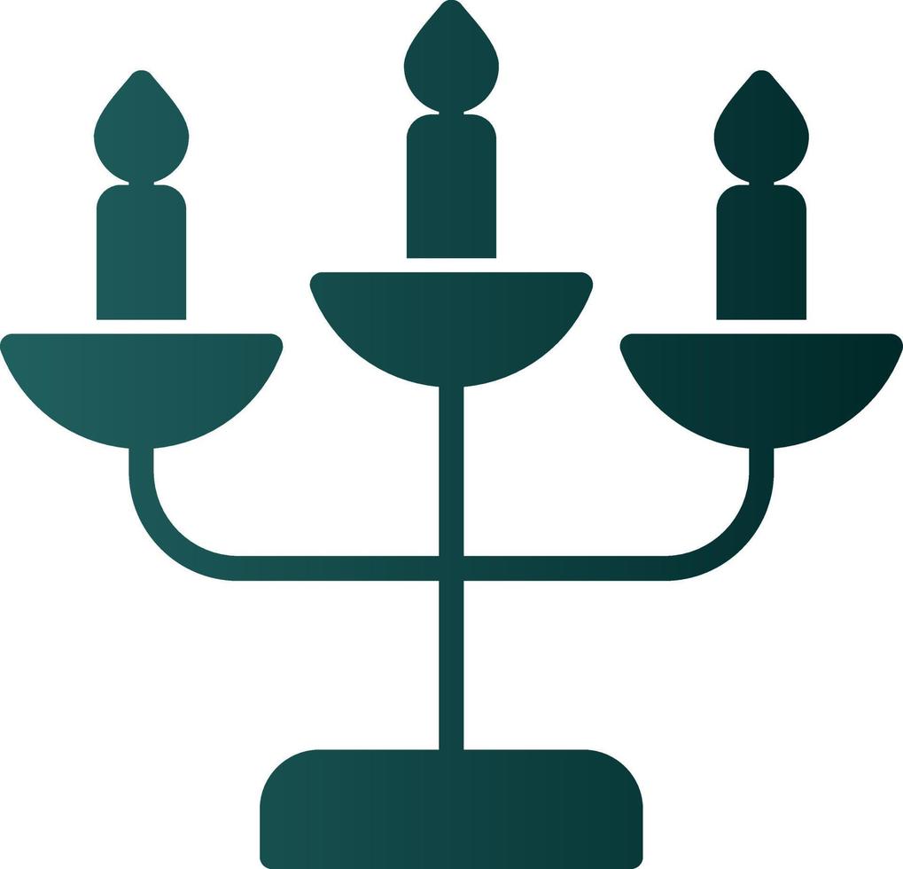 diseño de icono de vector de candelabro