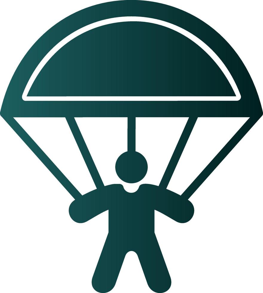 Skydiving Vector Icon Design