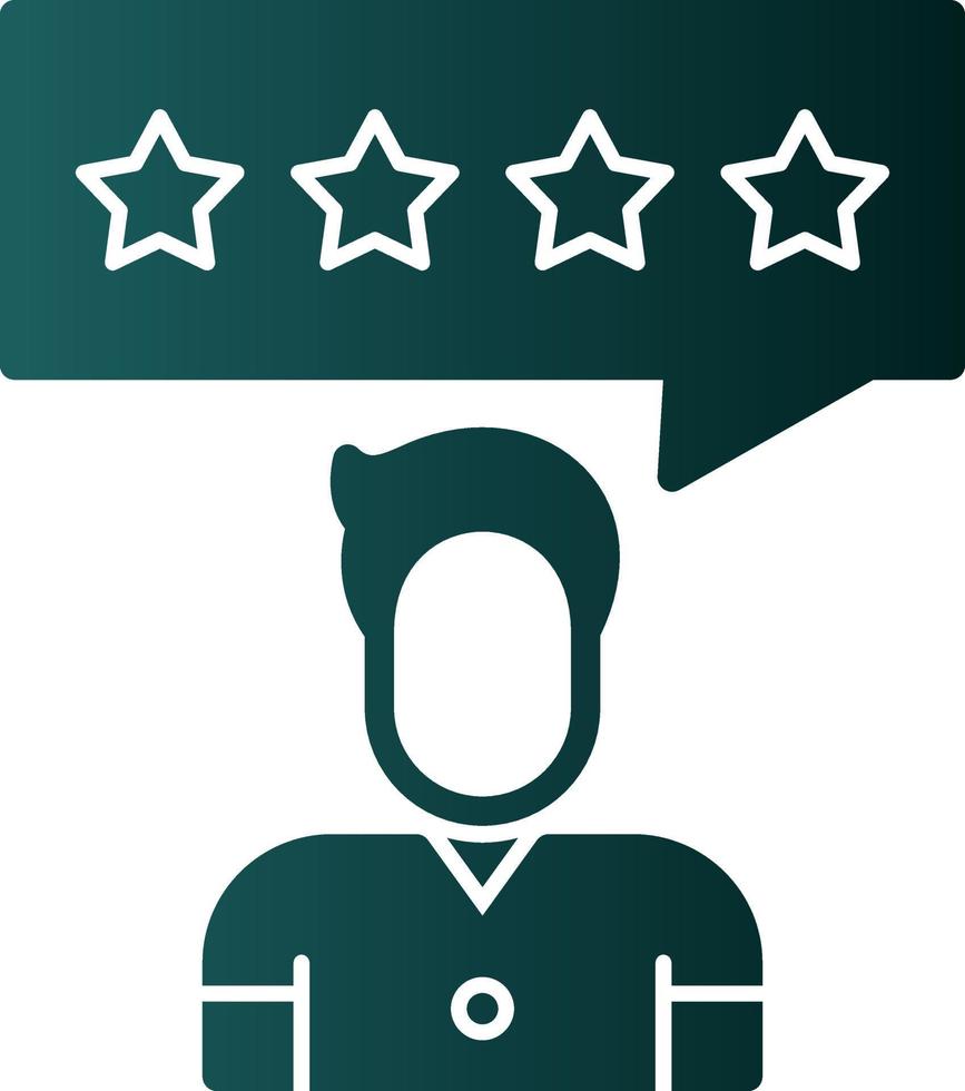 Customer Review Vector Icon Design