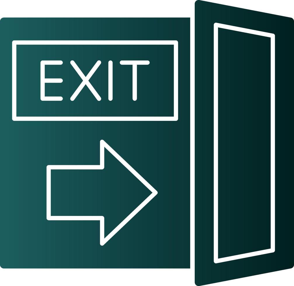 Exit Vector Icon Design