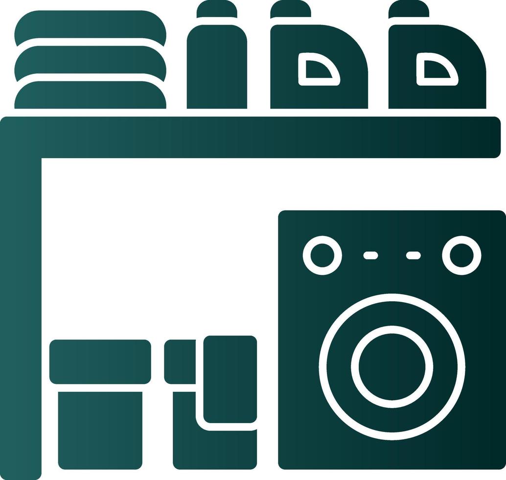 Laundry Room Vector Icon Design