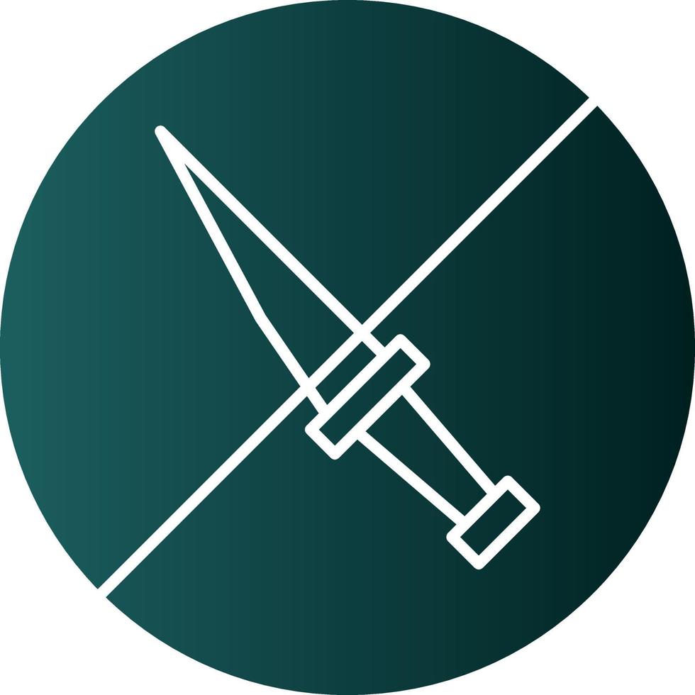 No Weapons Vector Icon Design