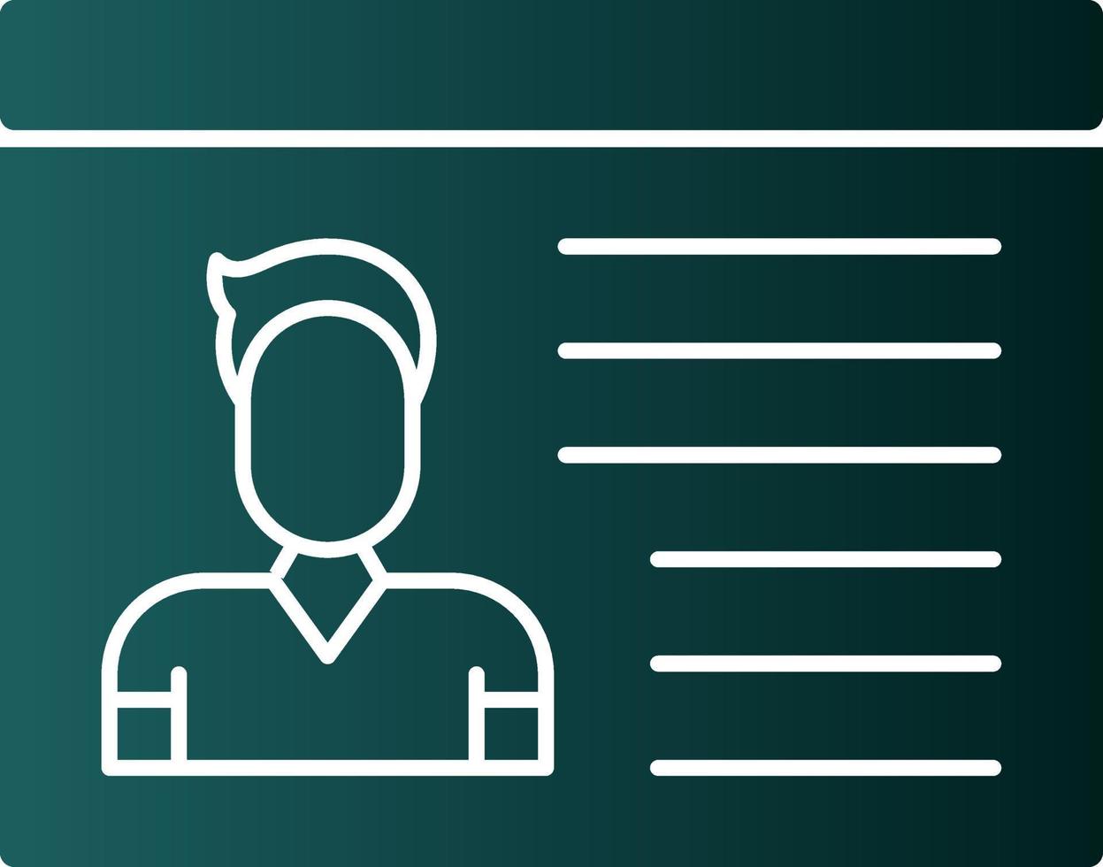 Identification Cards Vector Icon Design