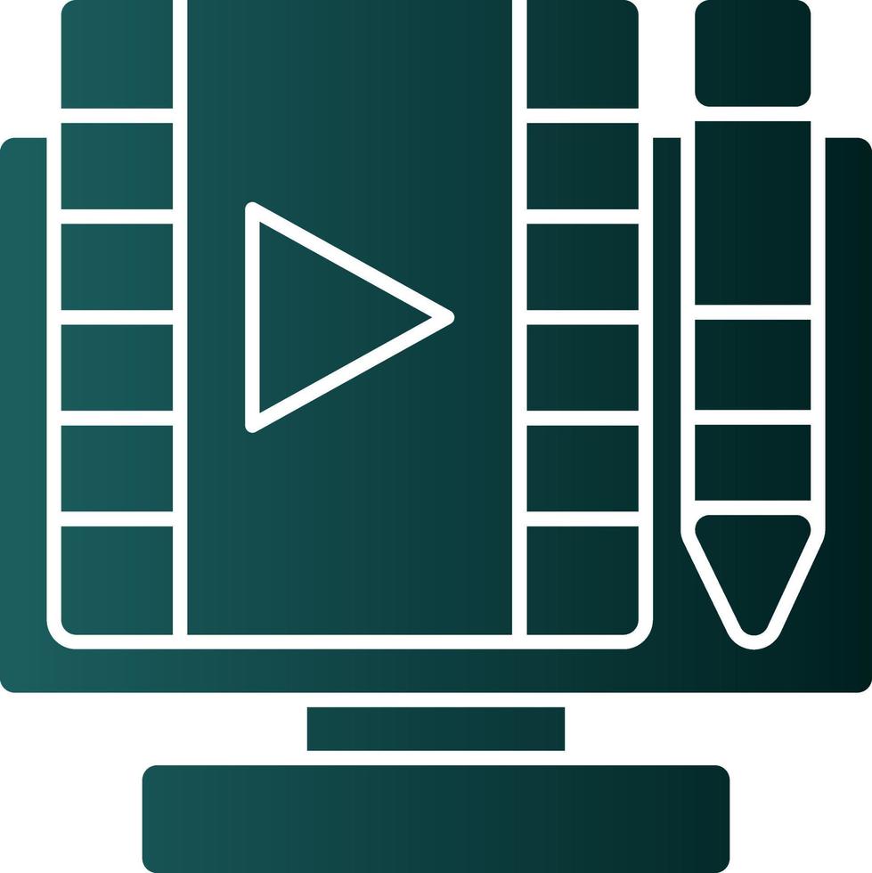 Video Editing Vector Icon Design