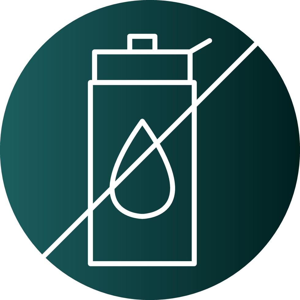 No Liquid Vector Icon Design