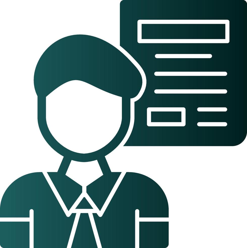 Journalist Vector Icon Design