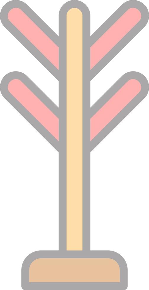 Coat Rack Vector Icon Design