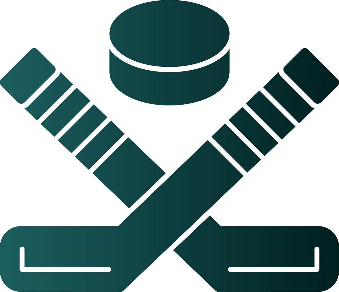 Ice Hockey Vector Icon Design