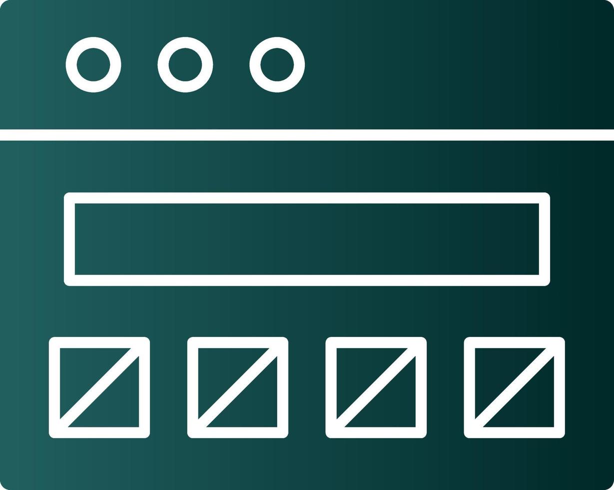 Ui Wireframe Vector Icon Design