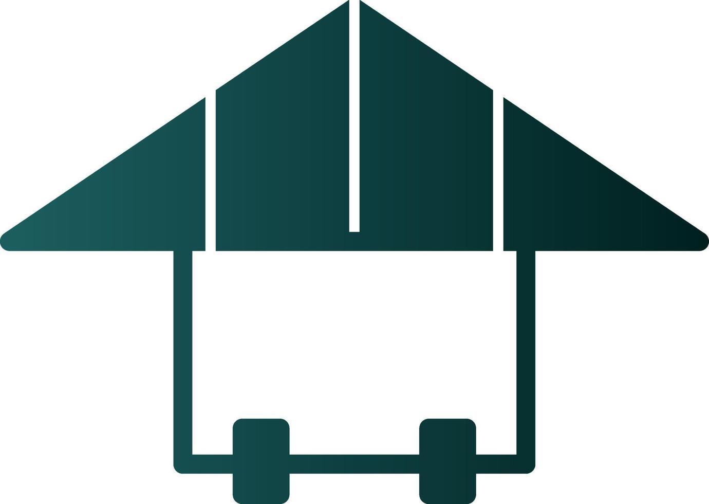 Hang Gliding Vector Icon Design